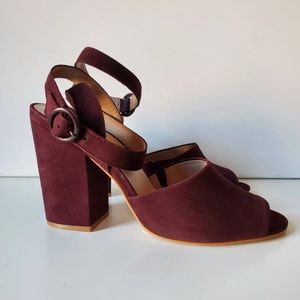 Reiss Lana Suede Block Heels